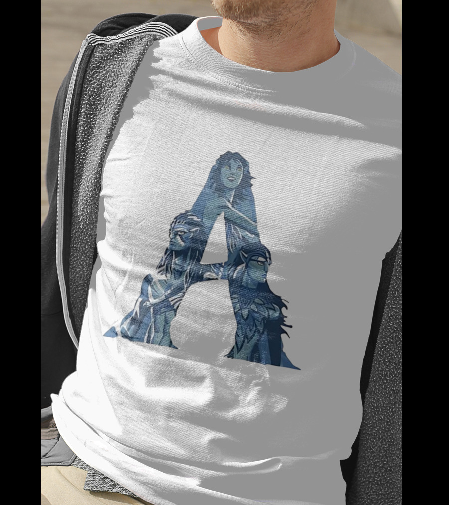 Avatar Character Collage Shaped As A T-Shirt