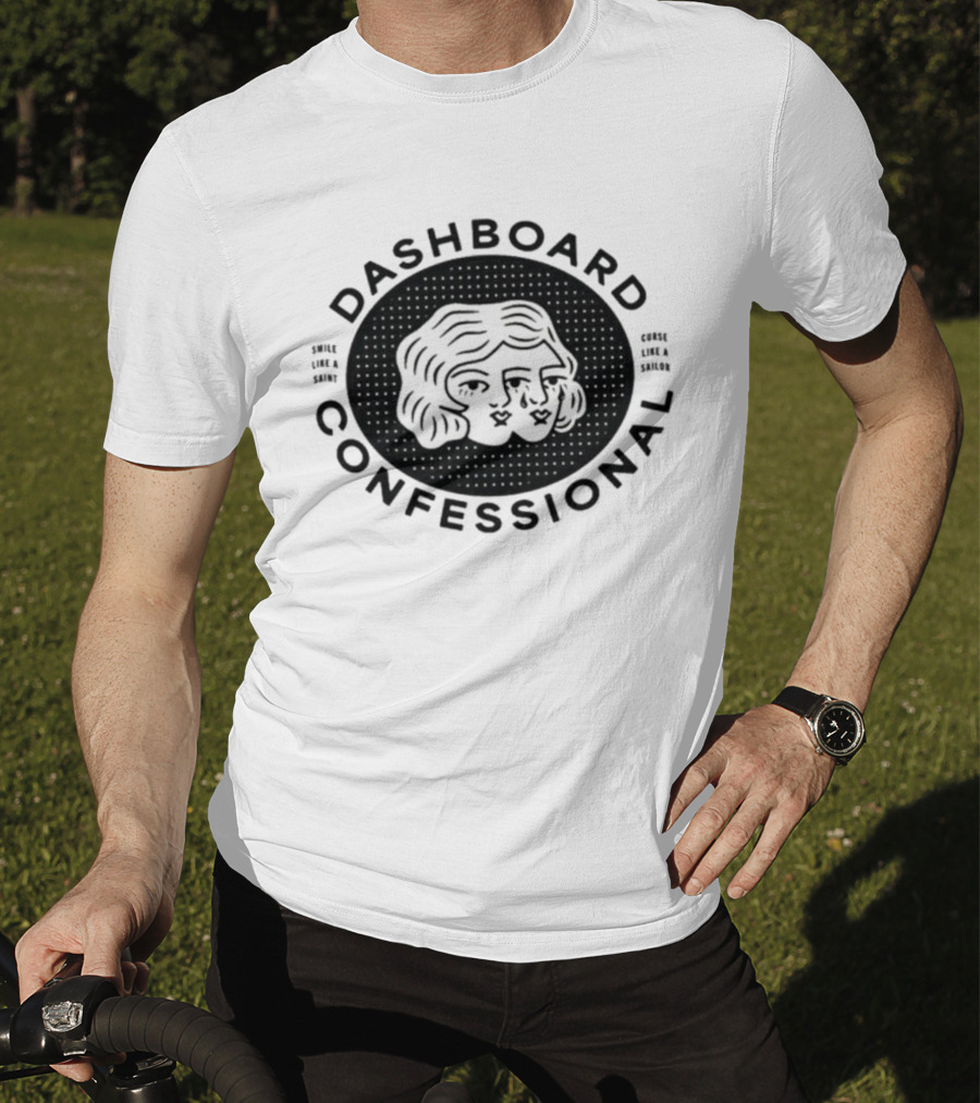 Dashboard Confessional Two-Faced Smile Like A Saint Curse Like A Sailor T-Shirt