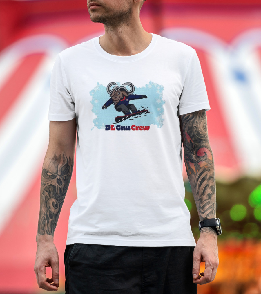 DL Gnu Crew Snowboarding Adventure T-Shirt