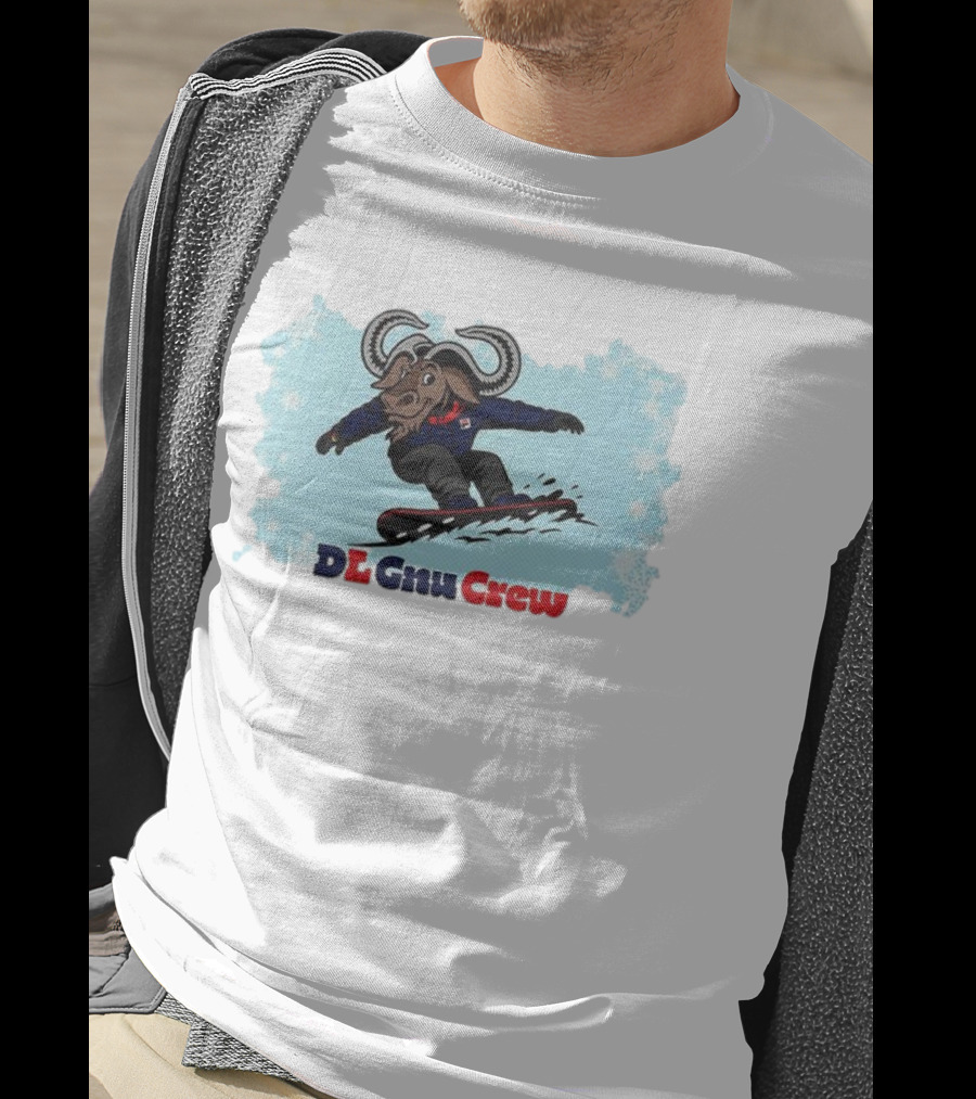 DL Gnu Crew Snowboarding Adventure T-Shirt