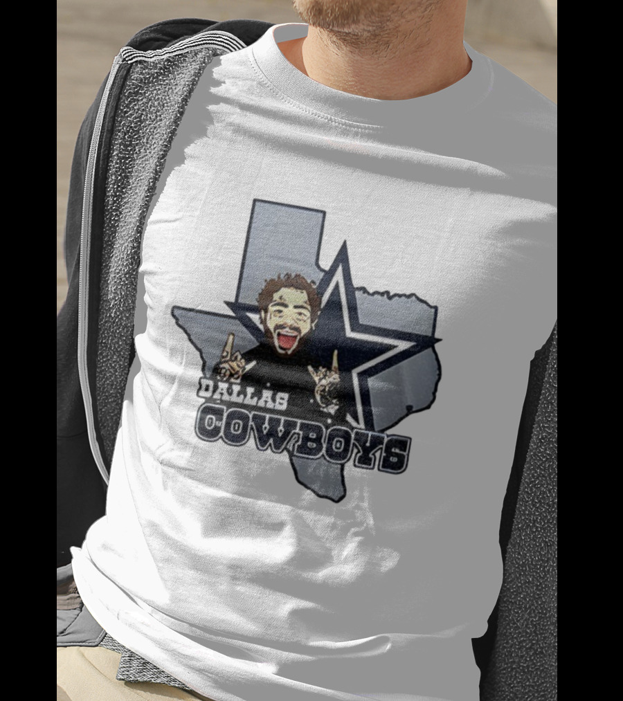 Post Malone Dallas Cowboys NFL Texas Thanksgiving Collaboration T-Shirt