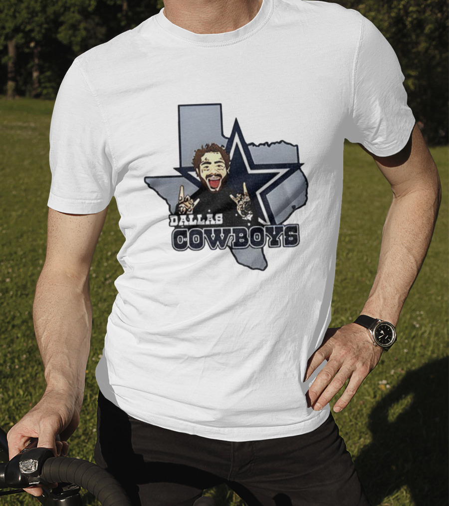 Post Malone Dallas Cowboys NFL Texas Thanksgiving Collaboration T-Shirt