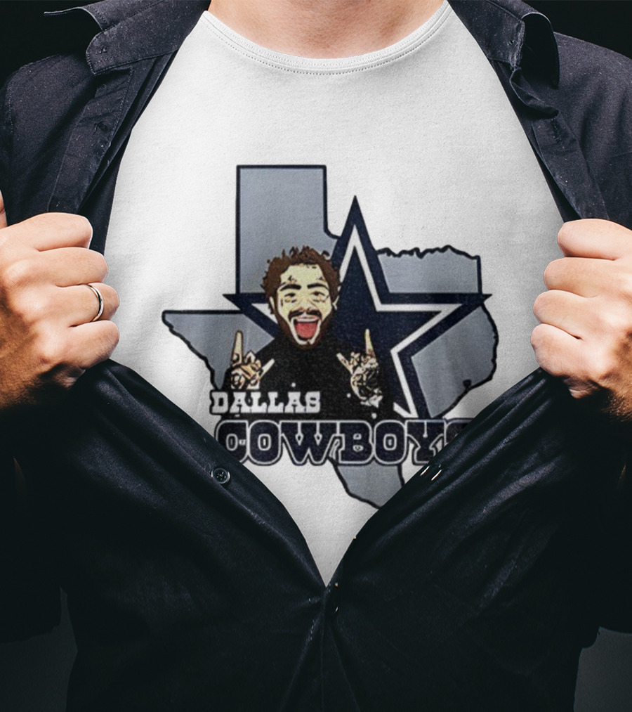 Post Malone Dallas Cowboys NFL Texas Thanksgiving Collaboration T-Shirt