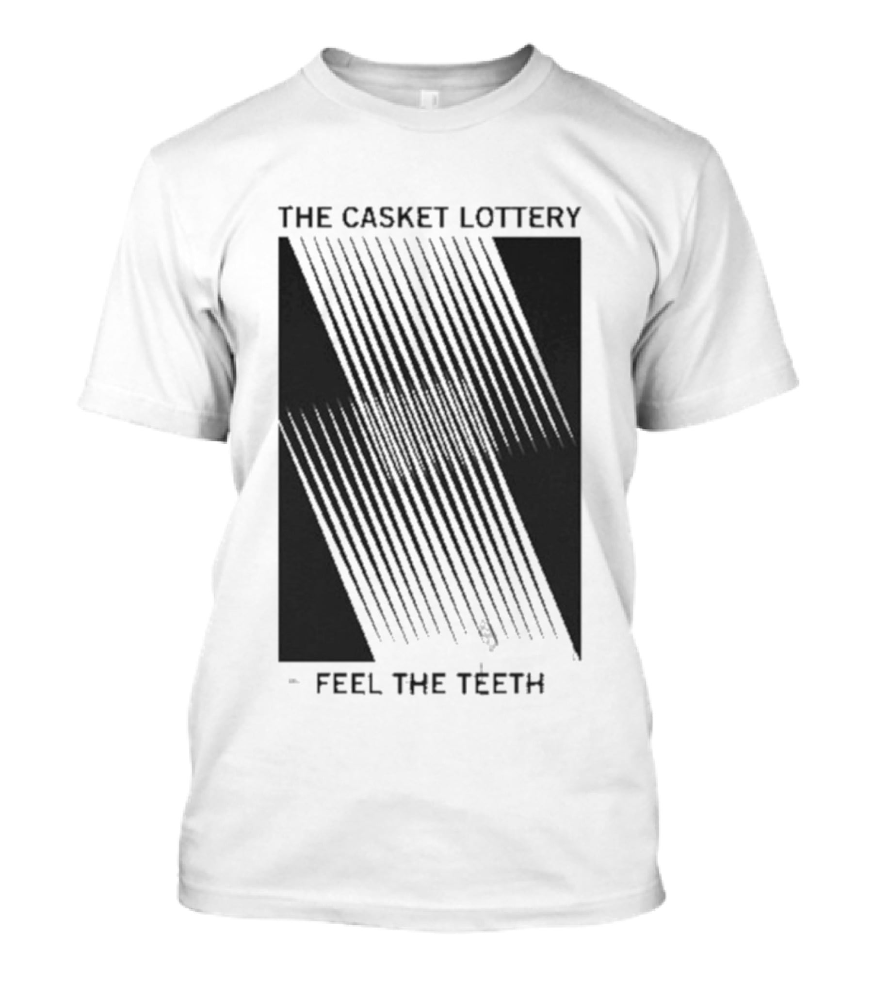 The Casket Lottery Feel The Teeth Tour Striped Graphic Tee T-Shirt