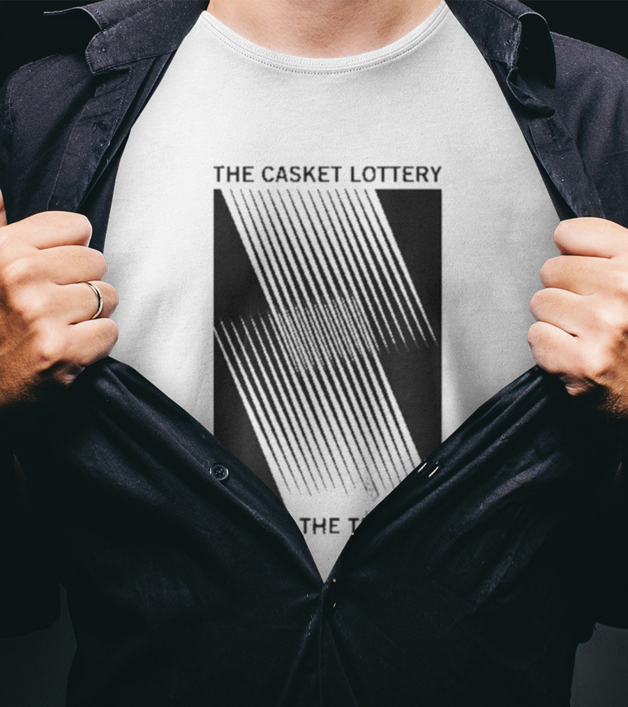 The Casket Lottery Feel The Teeth Tour Striped Graphic Tee T-Shirt