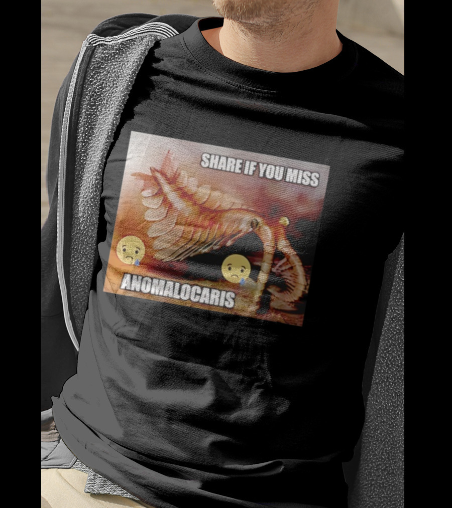 Anomalocaris Share If You Miss Meme Funny Emojis T-Shirt
