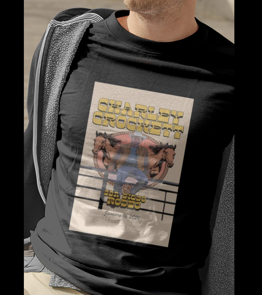 Charley Crockett San Diego Rodeo January 16 2026 T-Shirt