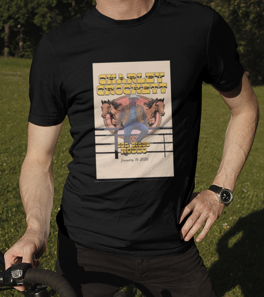 Charley Crockett San Diego Rodeo January 16 2026 T-Shirt
