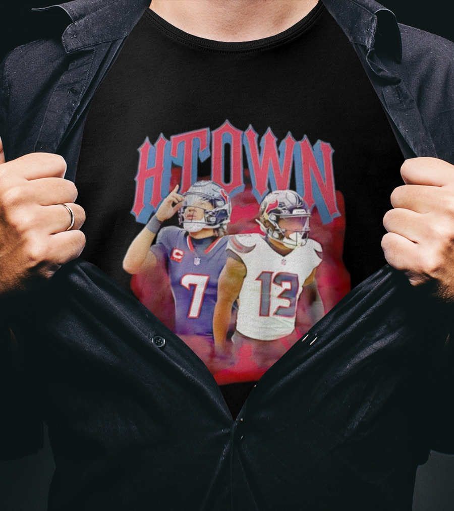 HTOWN CJ Stroud Christian Kirk Houston Football T-Shirt
