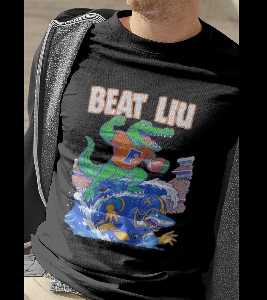 Florida Gators Beat LIU Football Rivalry Game Victory T-Shirt