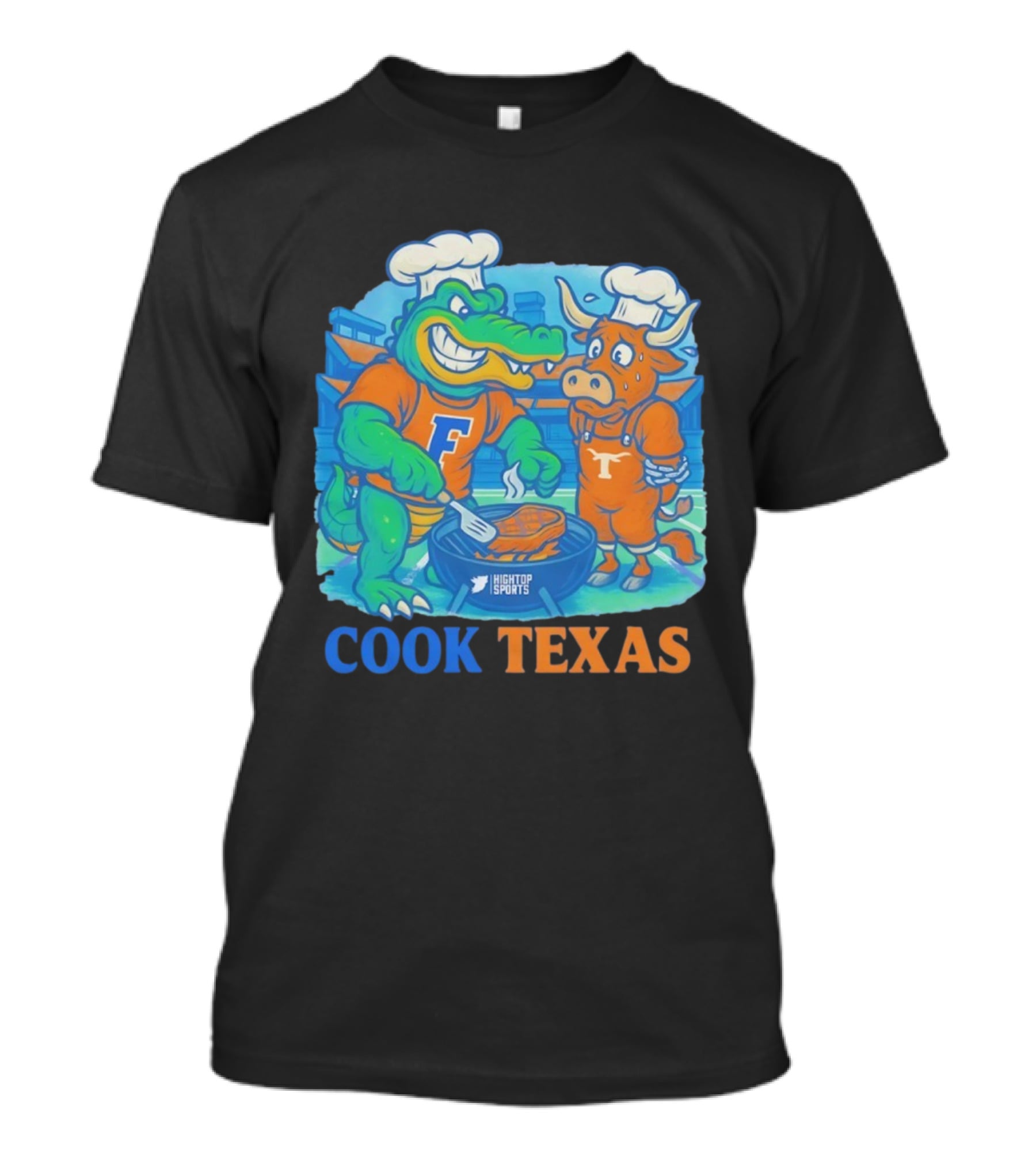 Florida Gators Cook Texas Longhorns Grilling Rivalry T-Shirt