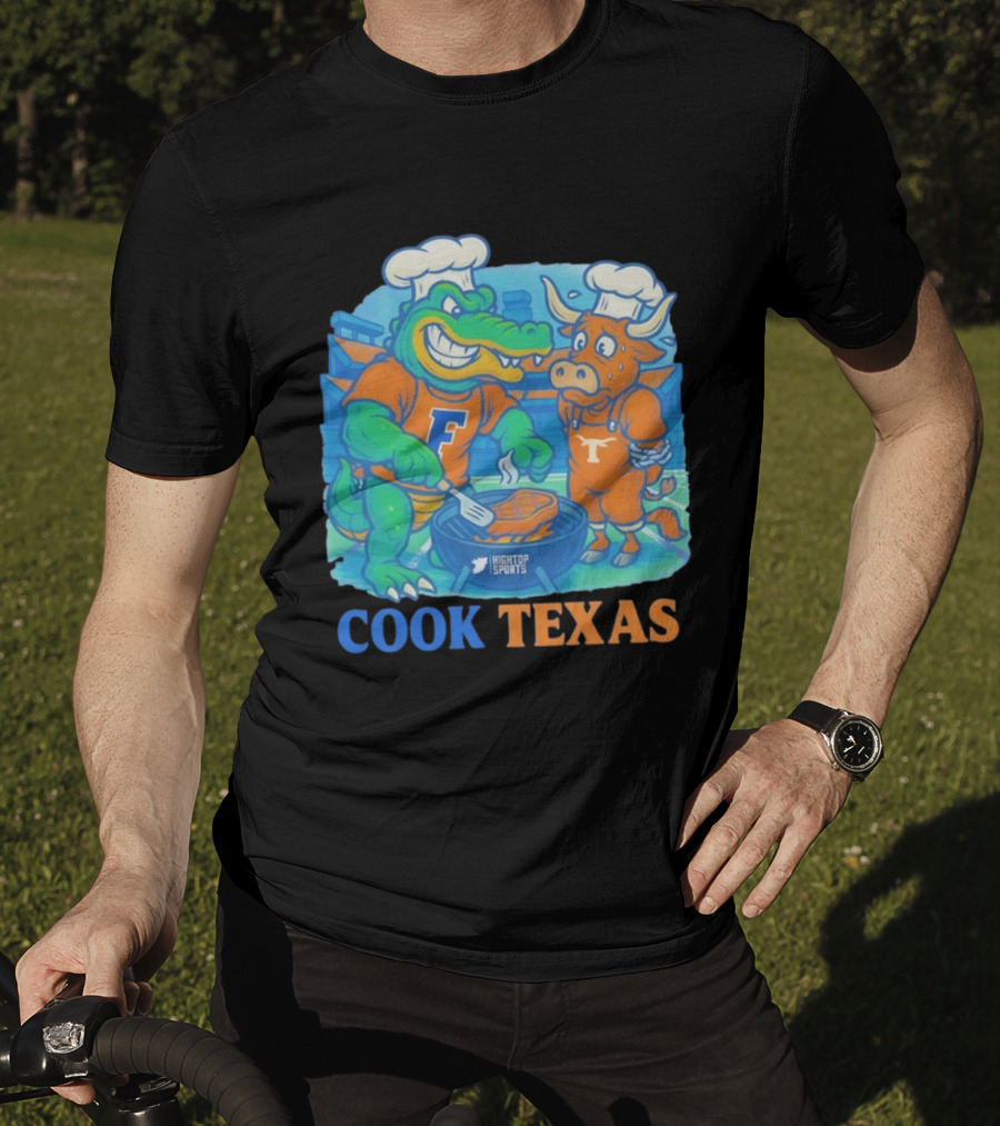Florida Gators Cook Texas Longhorns Grilling Rivalry T-Shirt