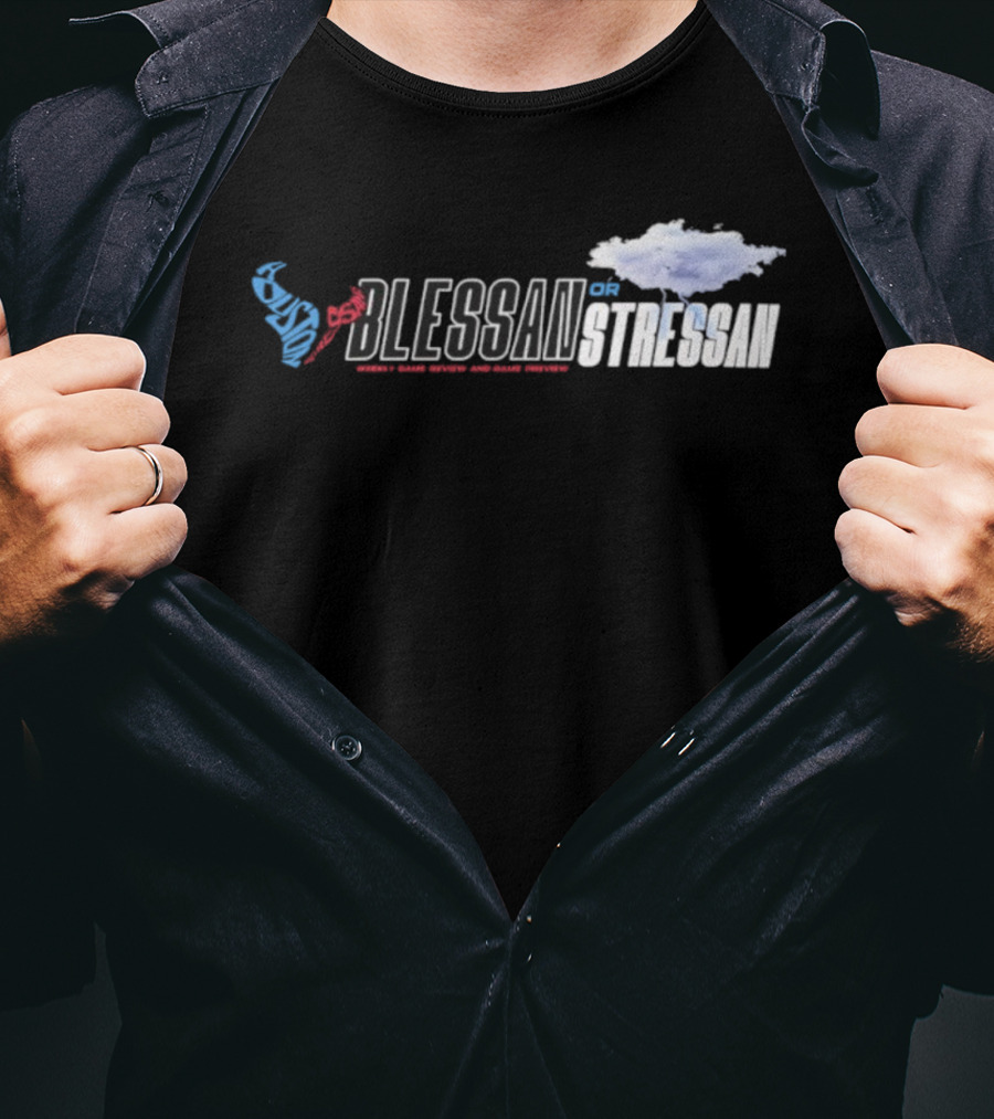 Houston Texans Blessan Or Stressan Football Theme T-Shirt