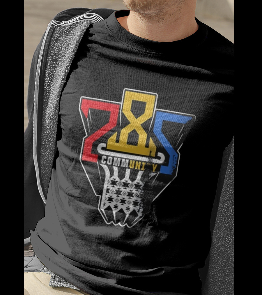 Community 28S Kansas Jayhawks Basketball T-Shirt