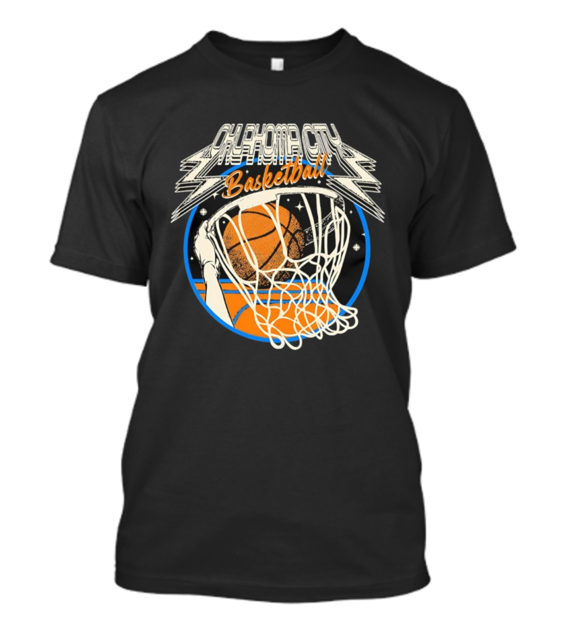 Oklahoma City Basketball Vintage Slam Dunk Style T-Shirt