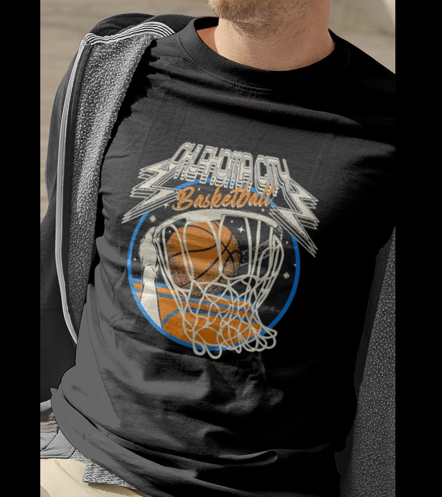Oklahoma City Basketball Vintage Slam Dunk Style T-Shirt