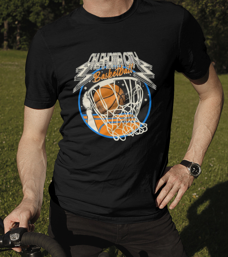Oklahoma City Basketball Vintage Slam Dunk Style T-Shirt