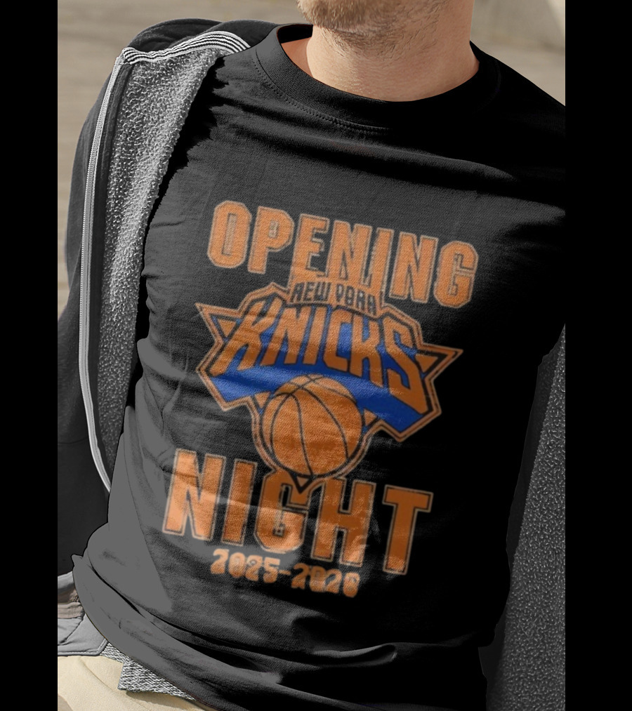 New York Knicks Opening Night 2025-2026 Season Basketball Event T-Shirt