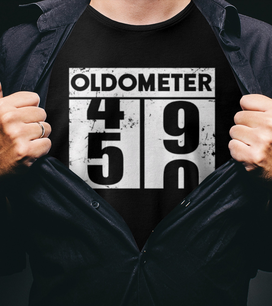 Oldometer 45 90 Milestone Celebration T-Shirt