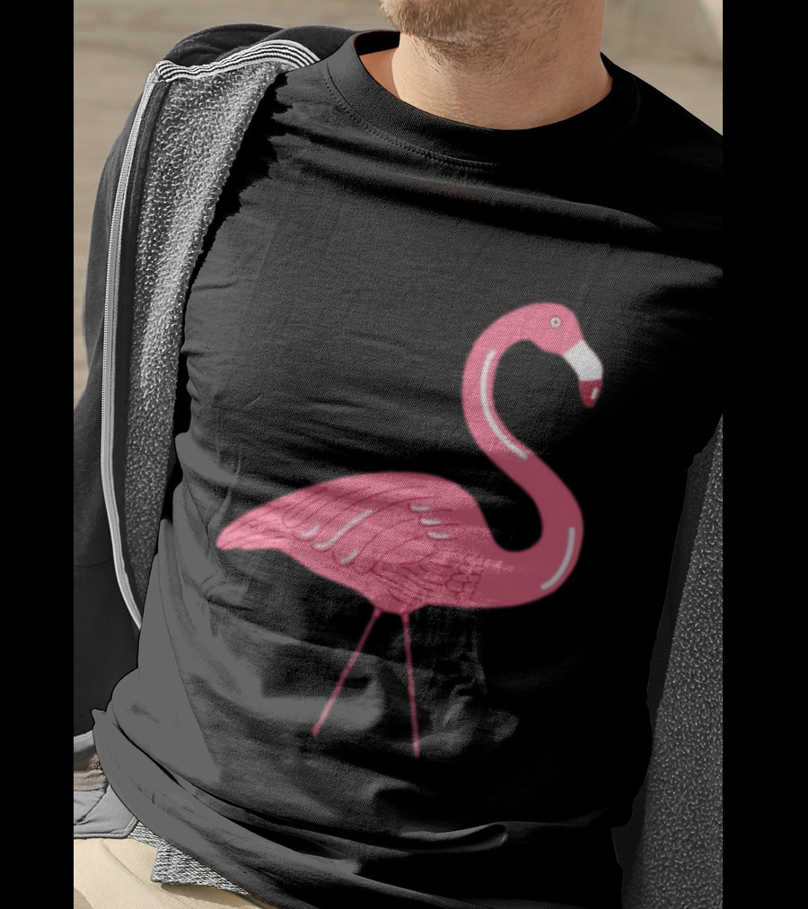 Plastic Flamingo Pink Retro Lawn Ornament T-Shirt