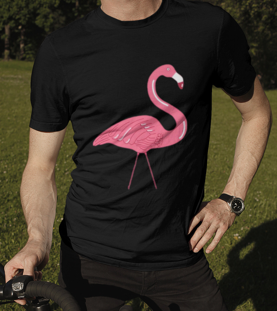 Plastic Flamingo Pink Retro Lawn Ornament T-Shirt
