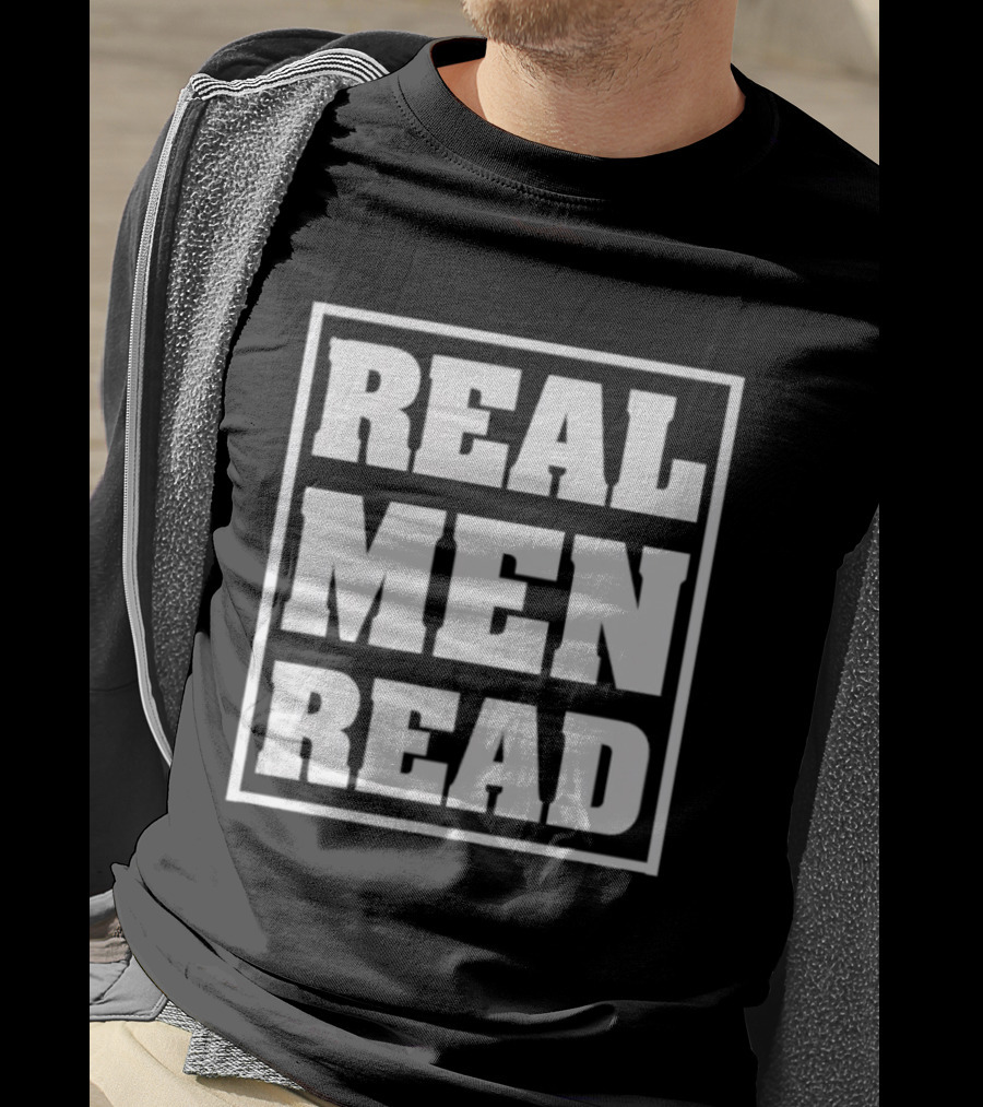Real Men Read Bold Statement T-Shirt