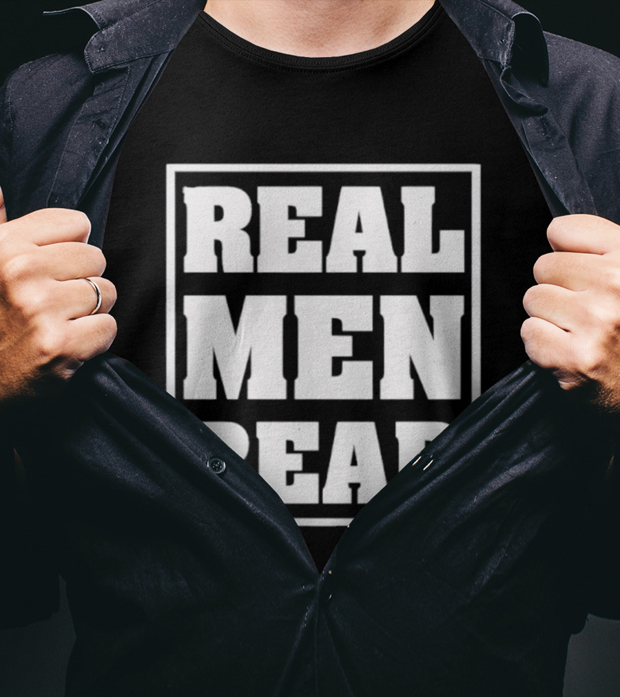 Real Men Read Bold Statement T-Shirt