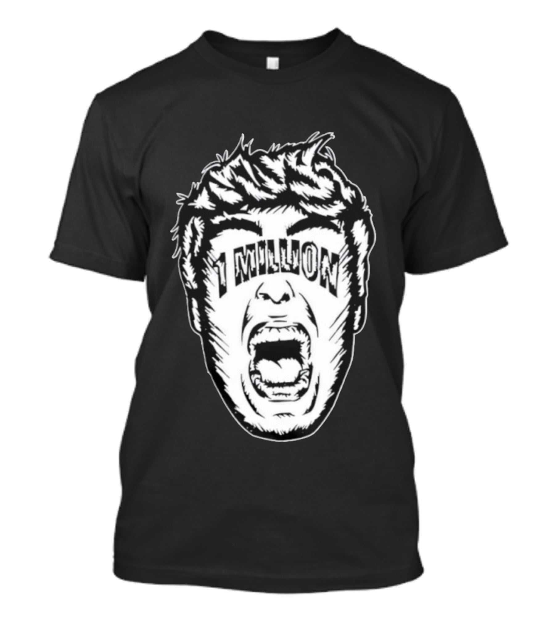 1 Million Face Scream T-Shirt