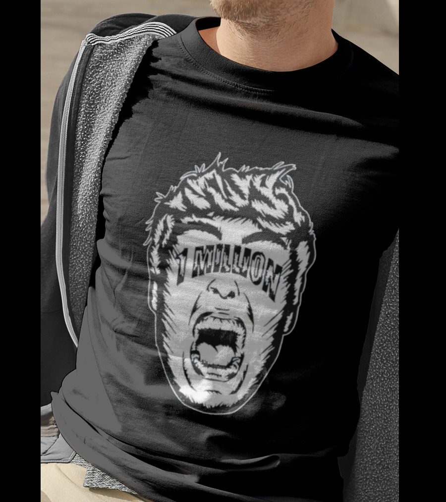 1 Million Face Scream T-Shirt