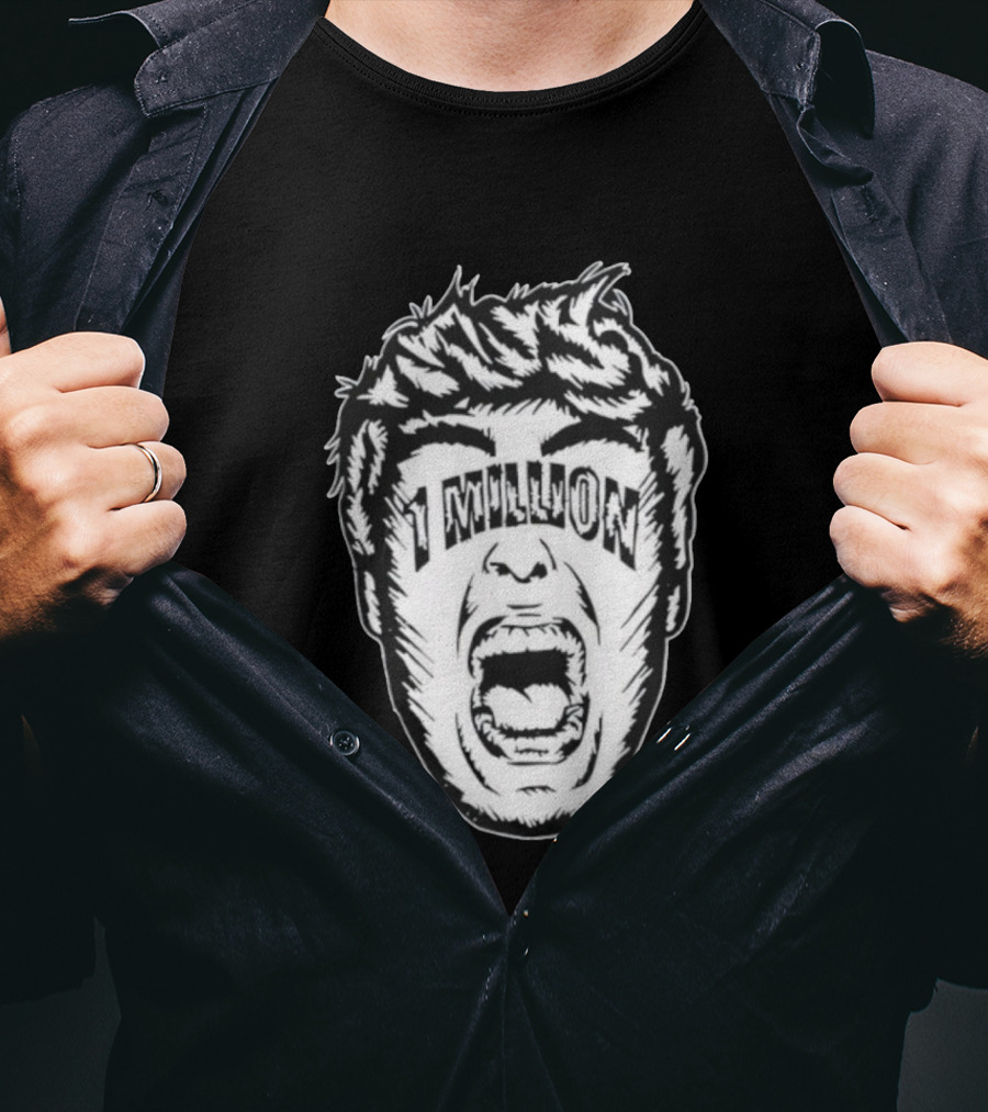 1 Million Face Scream T-Shirt