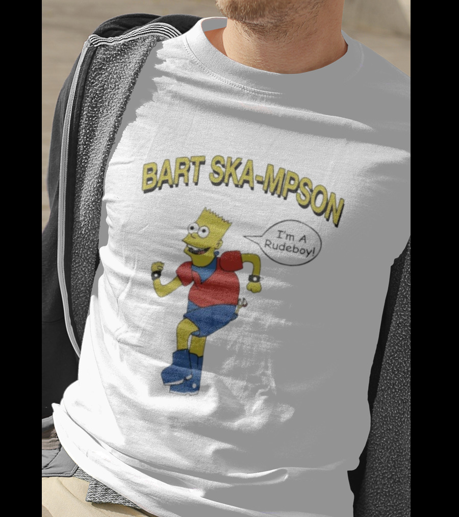 Bart Ska-Mpson I'm A Rudeboy Ska Music Character T-Shirt