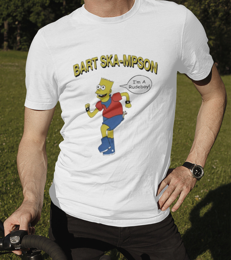 Bart Ska-Mpson I'm A Rudeboy Ska Music Character T-Shirt