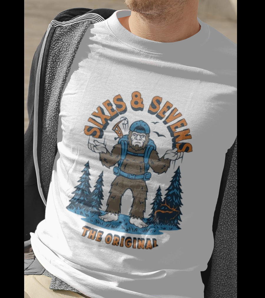 Sixes And Sevens Bigfoot Backpacking The Original T-Shirt