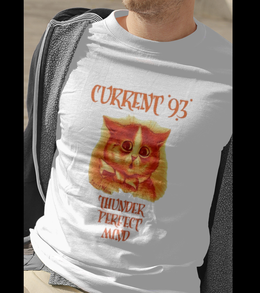 Current 93 Louis Wain Cat Thunder Perfect Mind Retro Style T-Shirt
