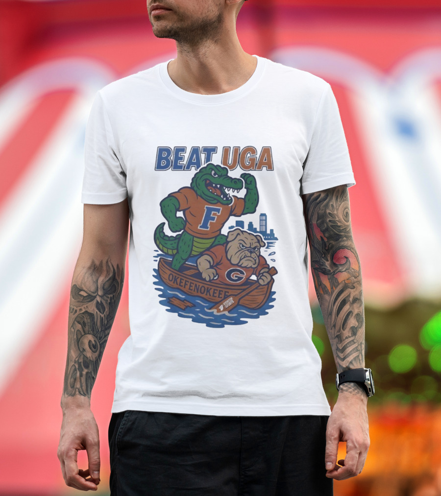 Beat UGA Florida Gators Vs Georgia Bulldogs Okefenokee Rivalry T-Shirt