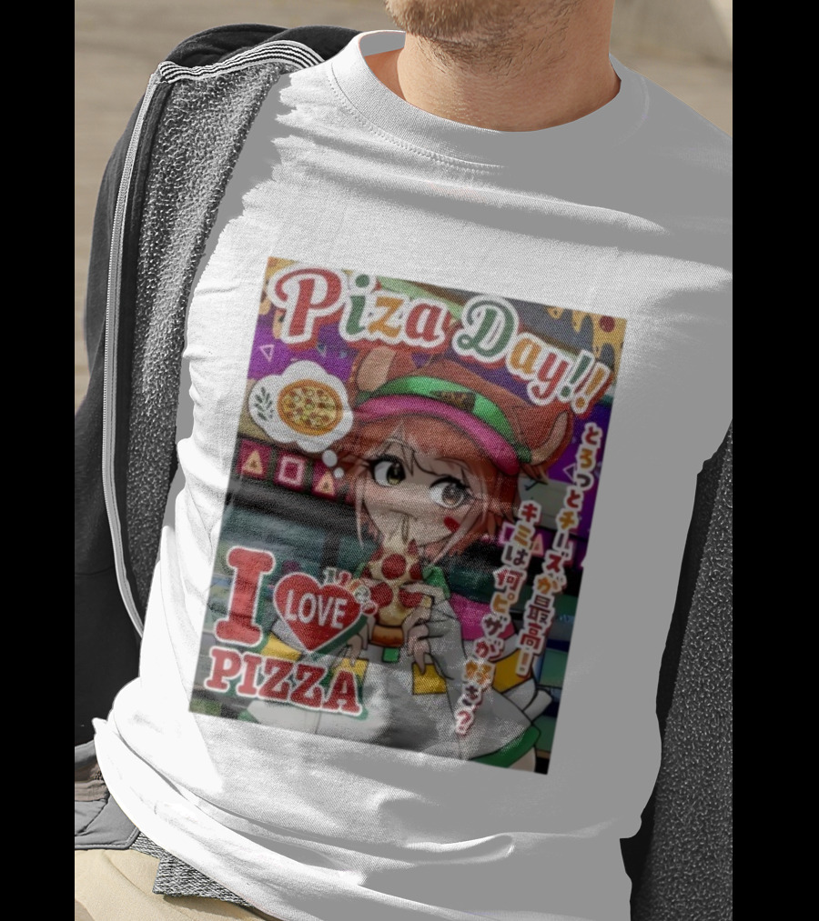 Pizza Day I Love Pizza Bitcoin Pizza Day Anime Laszlo Hanyecz T-Shirt