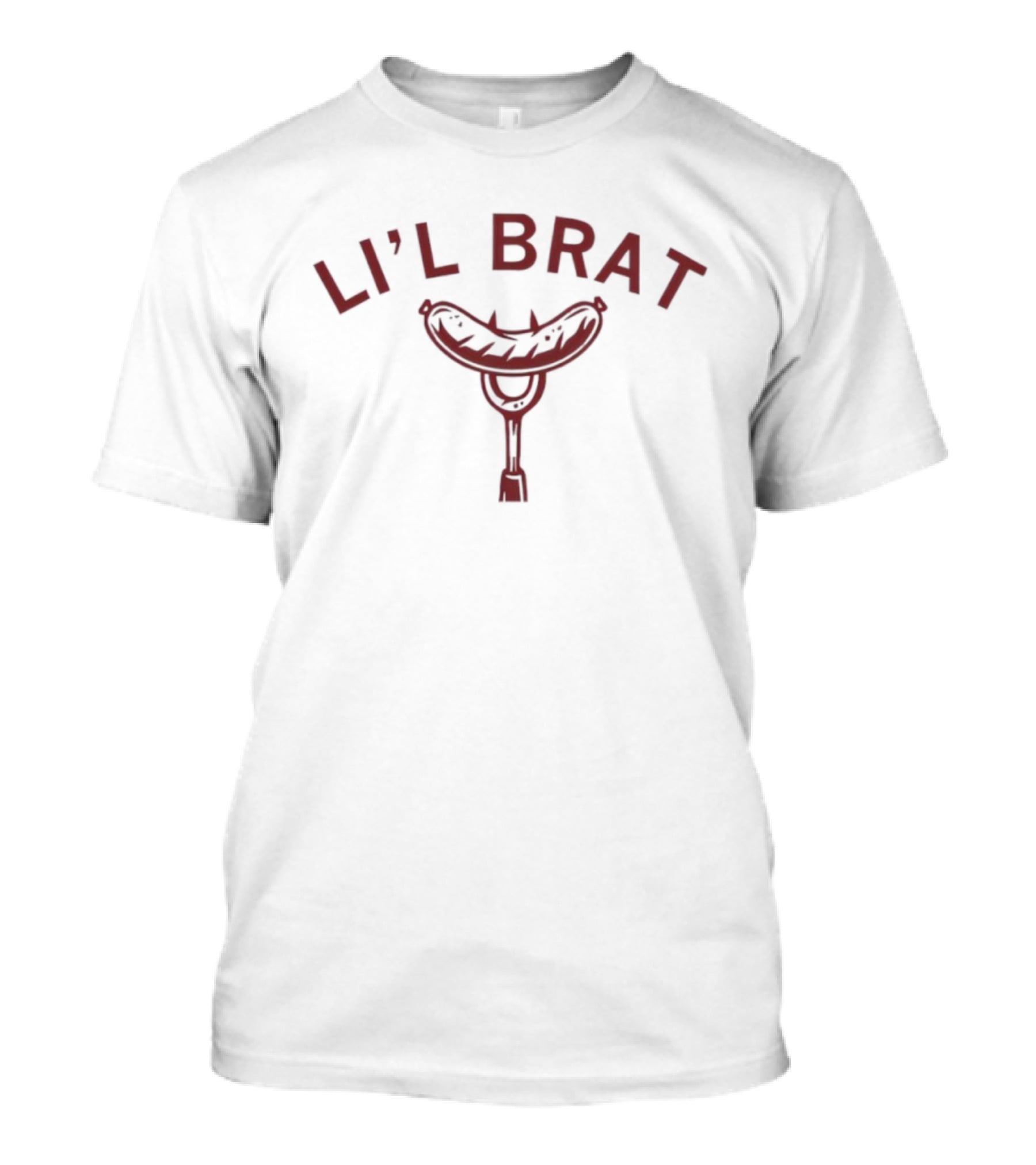 LI'L BRAT Hotdog Bib Retro Style T-Shirt