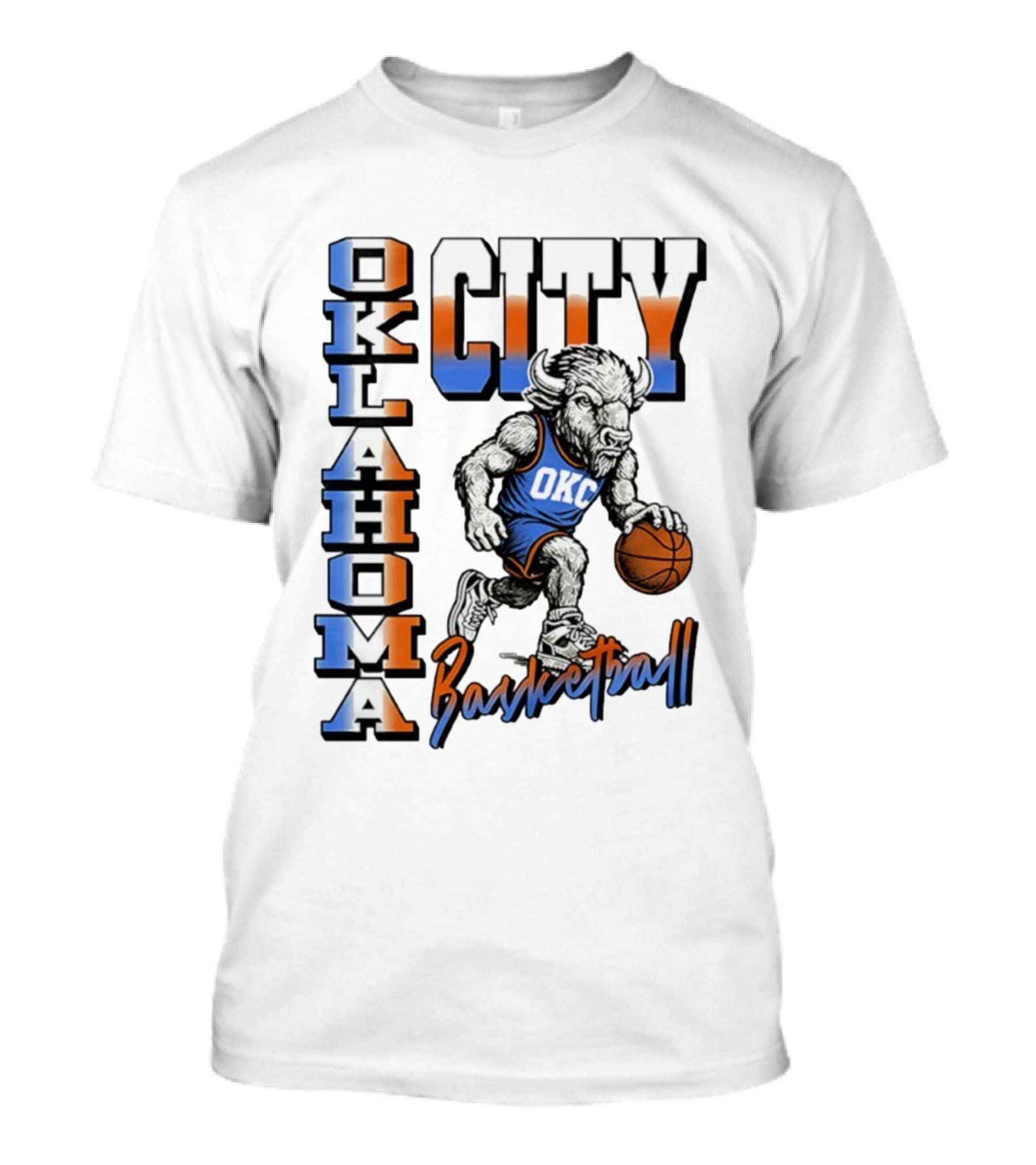 Oklahoma City OKC Basketball Mascot T-Shirt