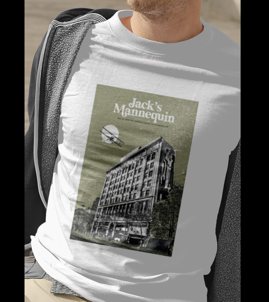 Jack’s Mannequin Nov 21 2025 The Warfield Theatre San Francisco CA Airplane Building T-Shirt