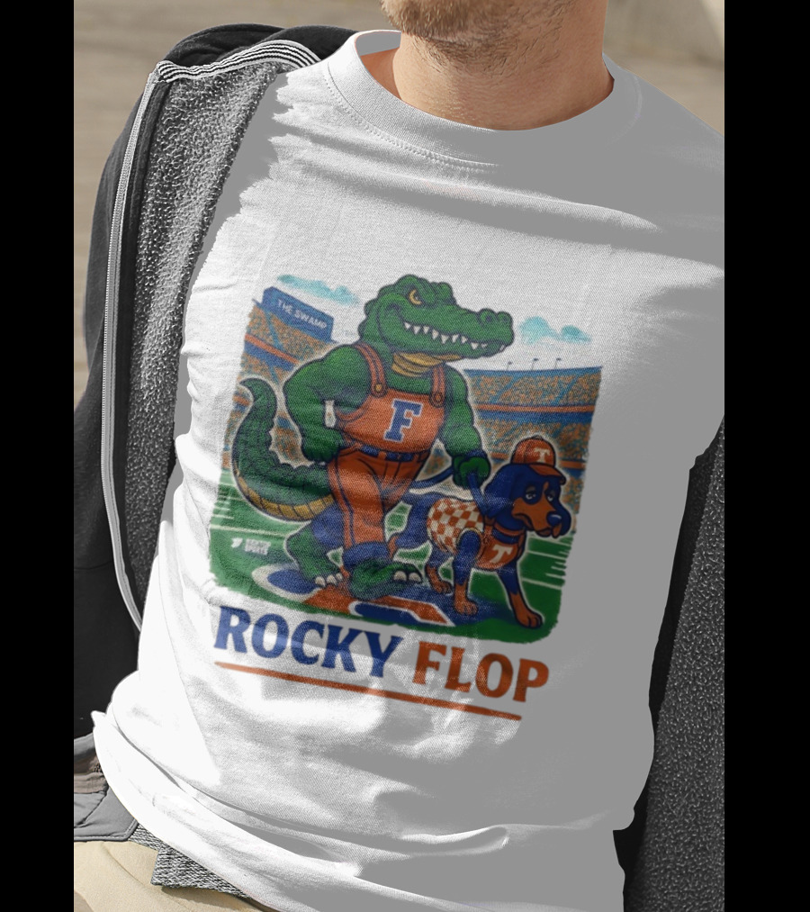 Rocky Flop Florida Gators Vs Tennessee Volunteers The Swamp Bigtop Sports T-Shirt