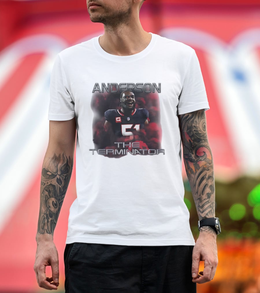 ANDERSON 51 THE TERMINATOR NFL FOOTBALL T-Shirt
