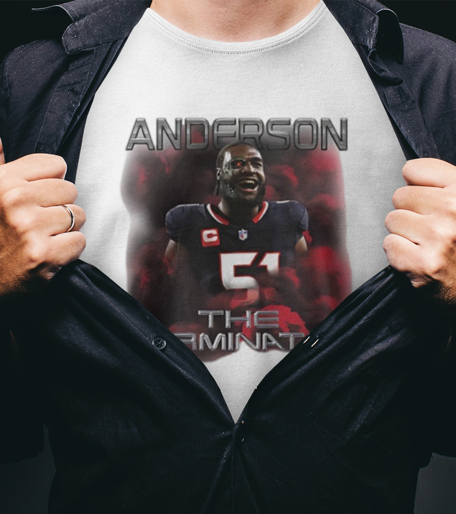 ANDERSON 51 THE TERMINATOR NFL FOOTBALL T-Shirt