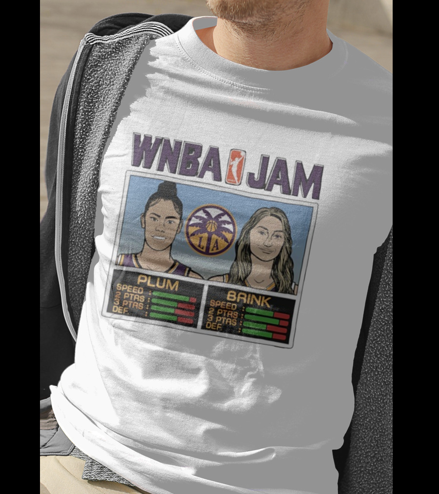 WNBA Jam Los Angeles Sparks Cameron Brink Kelsey Plum T-Shirt
