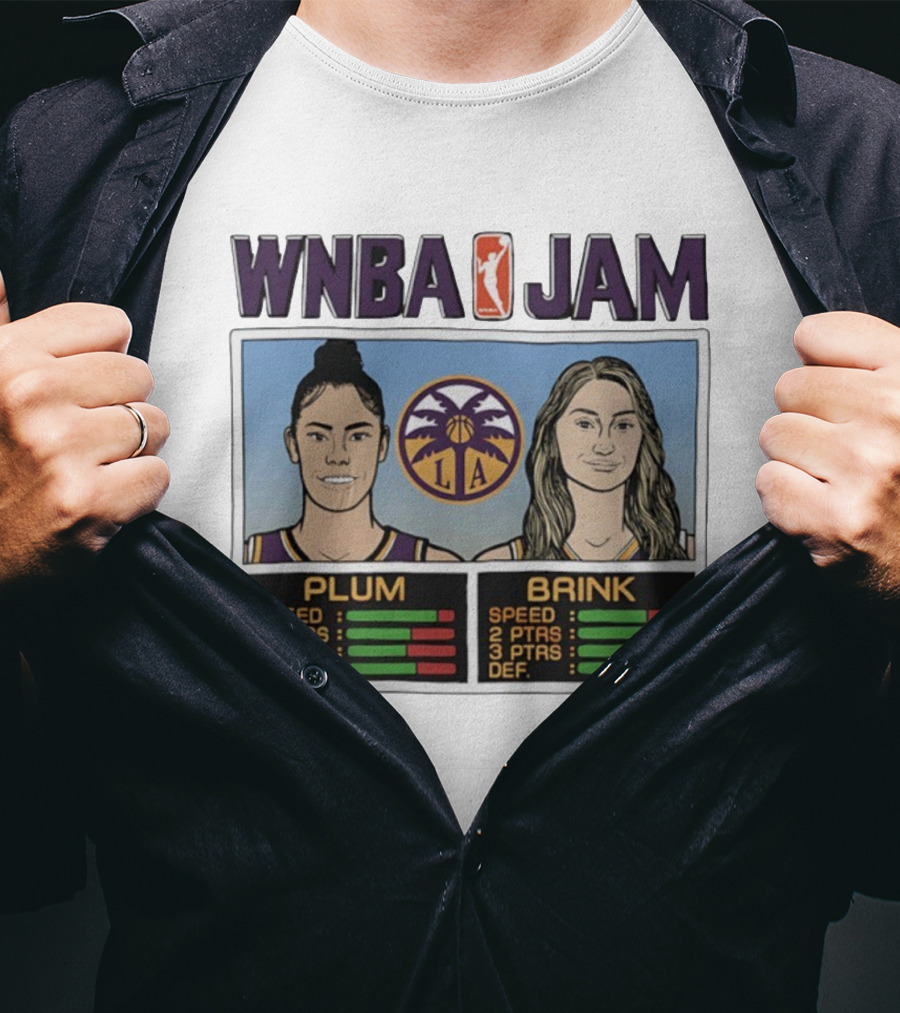 WNBA Jam Los Angeles Sparks Cameron Brink Kelsey Plum T-Shirt
