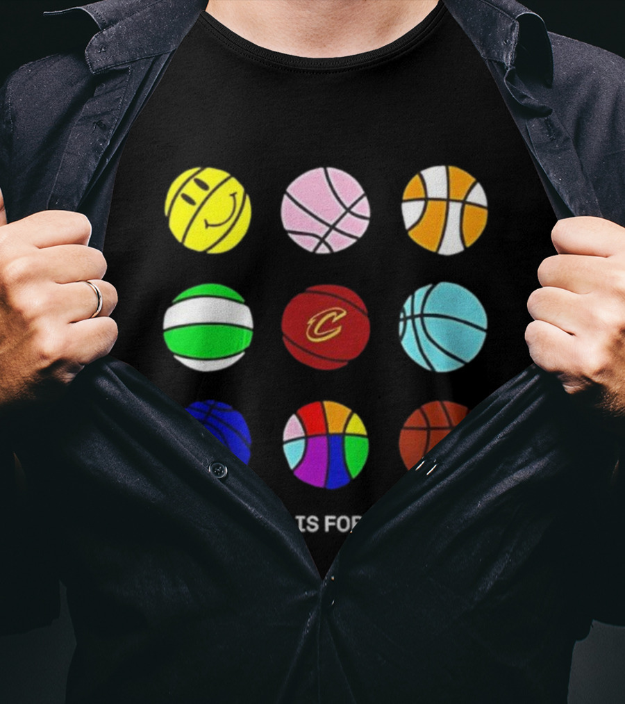 Cleveland Cavaliers Pride Collection Ball Is For All Basketball Diversity T-Shirt