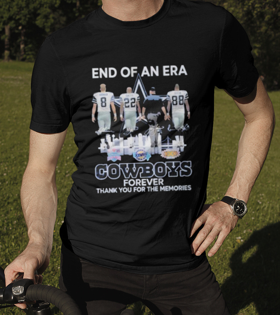 Dallas Cowboys End Of An Era Forever Thank You For The Memories Legends 8 22 88 T-Shirt