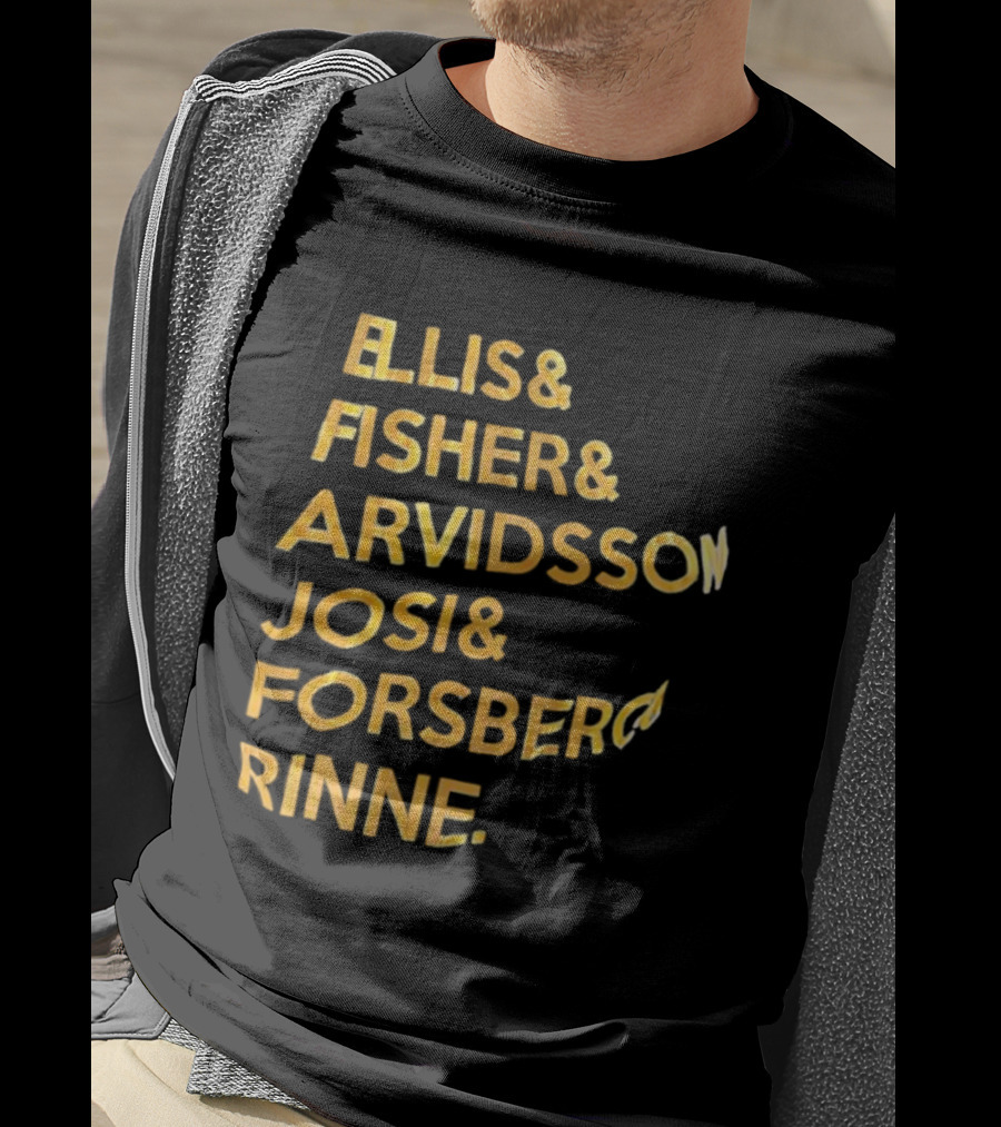 Ellis Fisher Arvidsson Josi Forsber Rinne Hockey Team Legends T-Shirt