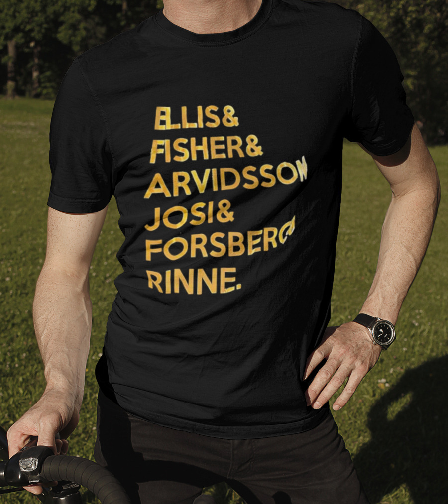 Ellis Fisher Arvidsson Josi Forsber Rinne Hockey Team Legends T-Shirt