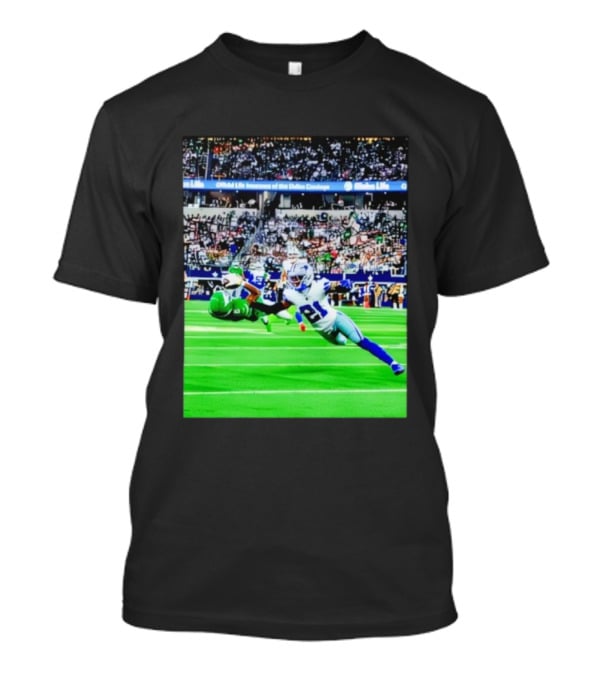 Evonta Smith Spectacular Leap Against Cowboys T-Shirt
