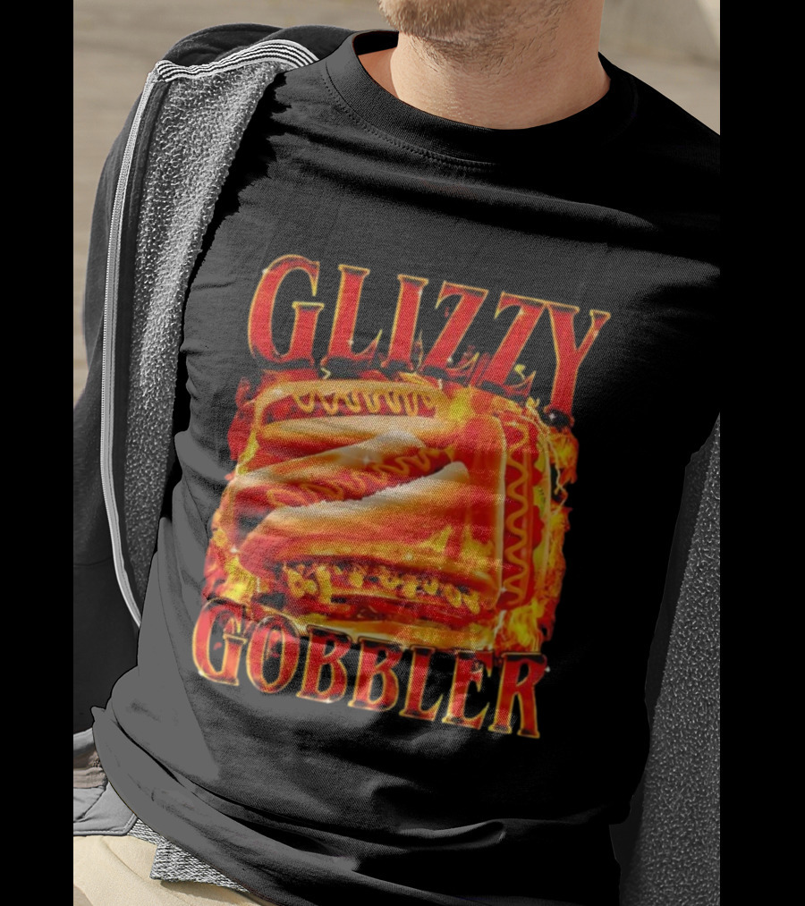 Glizzy Gobbler Hotdog Flamethrower Feast T-Shirt